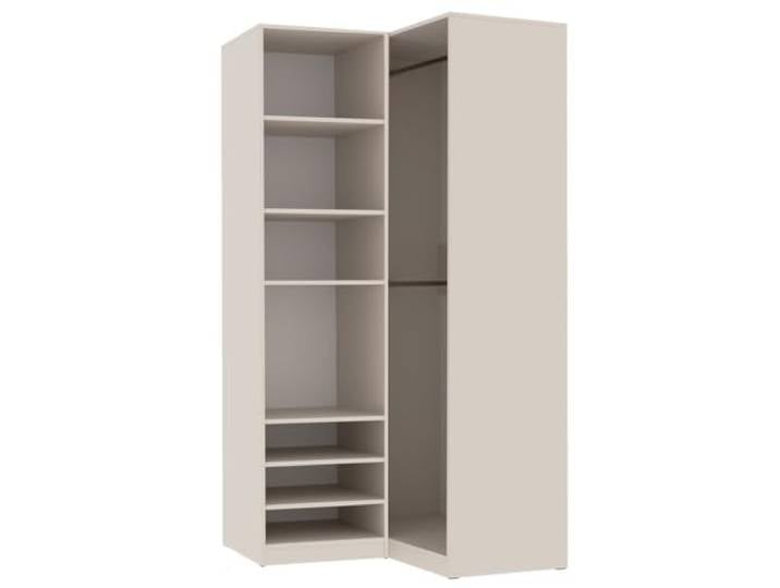 Marmex Meble Eckkleiderschrank offener kleiderschrank101x206x51 cm, Modern, Modular, 2-teiliges Set, 150x206x51cm Tres N (Cashmere)