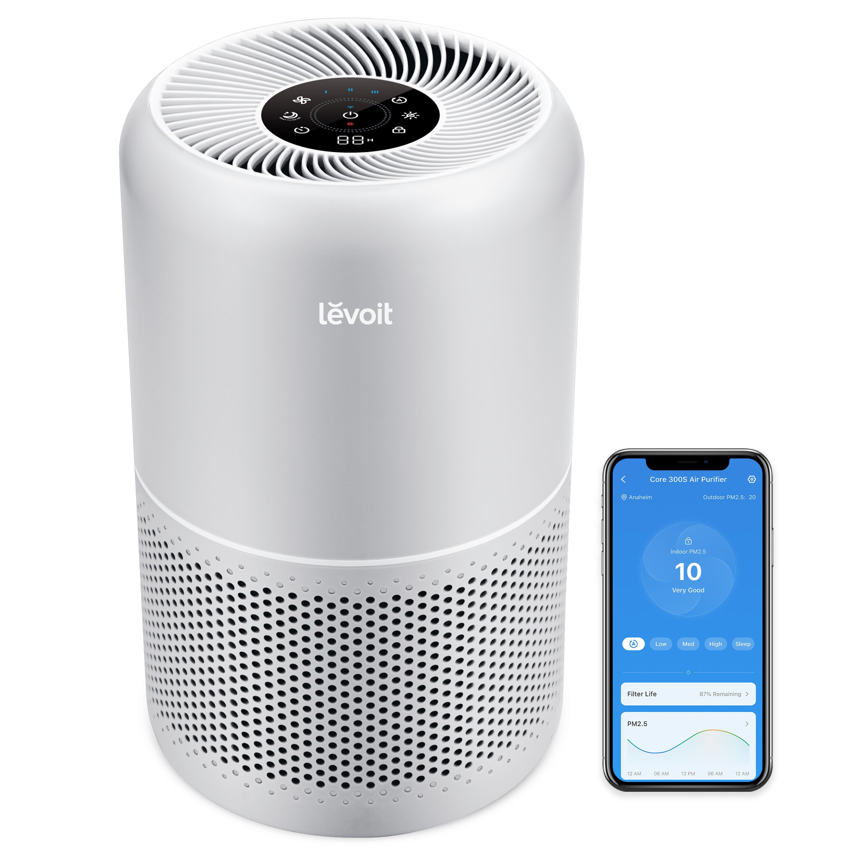 Levoit Smart Luftreiniger Core 300S 3-fach-Filter, Hepa