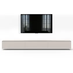 LOWBOARD Barvo 3x100 Beige Kaschmir 300/34/32 cm – hängendes TV-Board