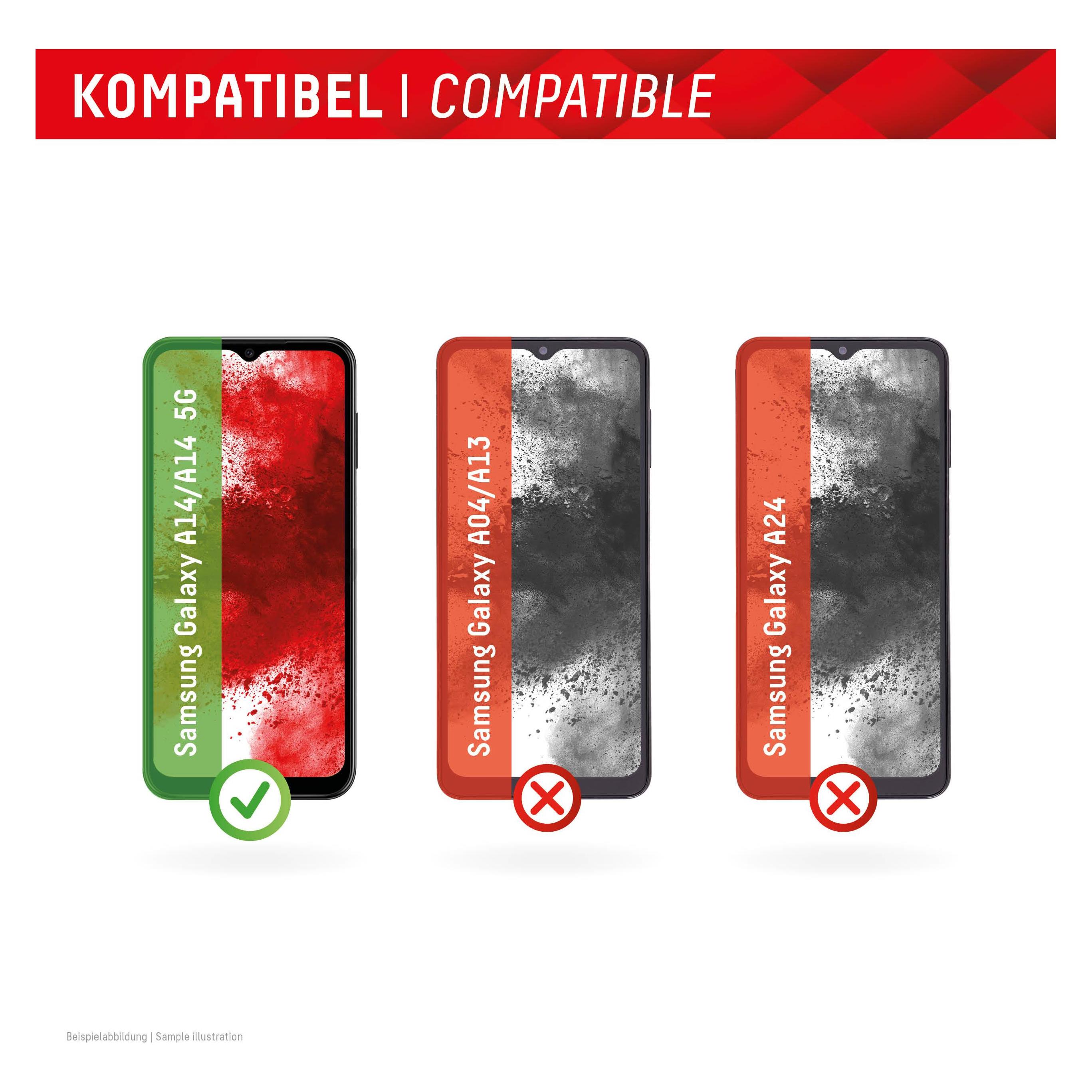 Displex Smart Glass, Displayschutzfolie (1 Stk., Samsung Galaxy A14, Samsung Galaxy A14 5G) (01835)