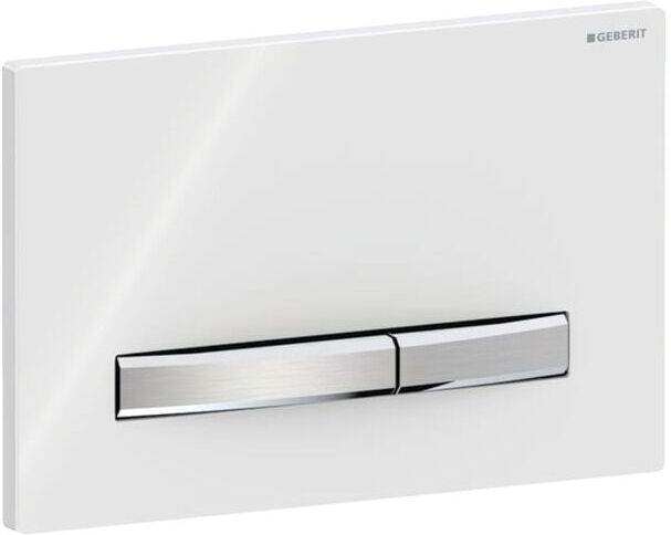 Geberit Sigma 50 Square Betätigungsplatte 115788112 weiß-alpin, für 2-Mengen-Spülung