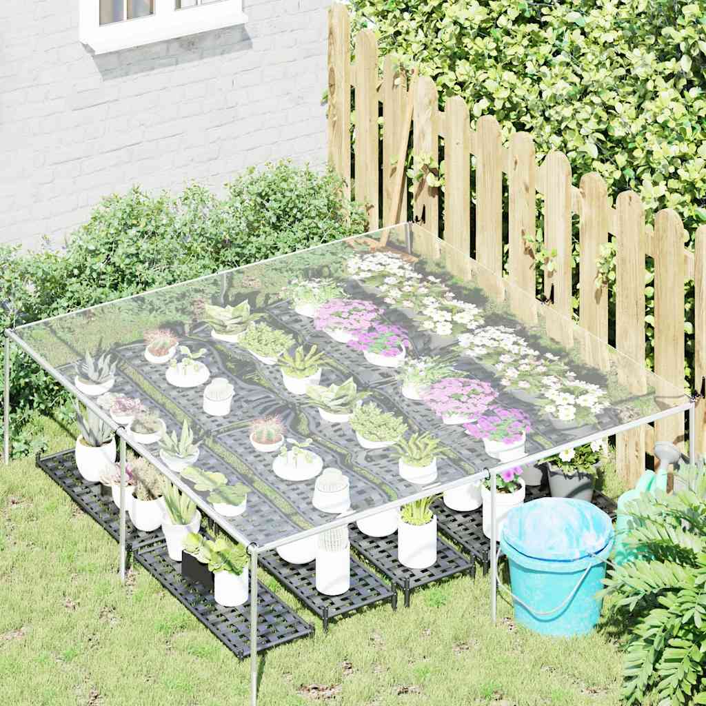 vidaXL Bâche transparente avec œillets 2 x 2 m PVC