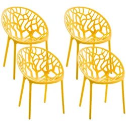 CLP 4er Set Stuhl Hope   Farbe: gelb