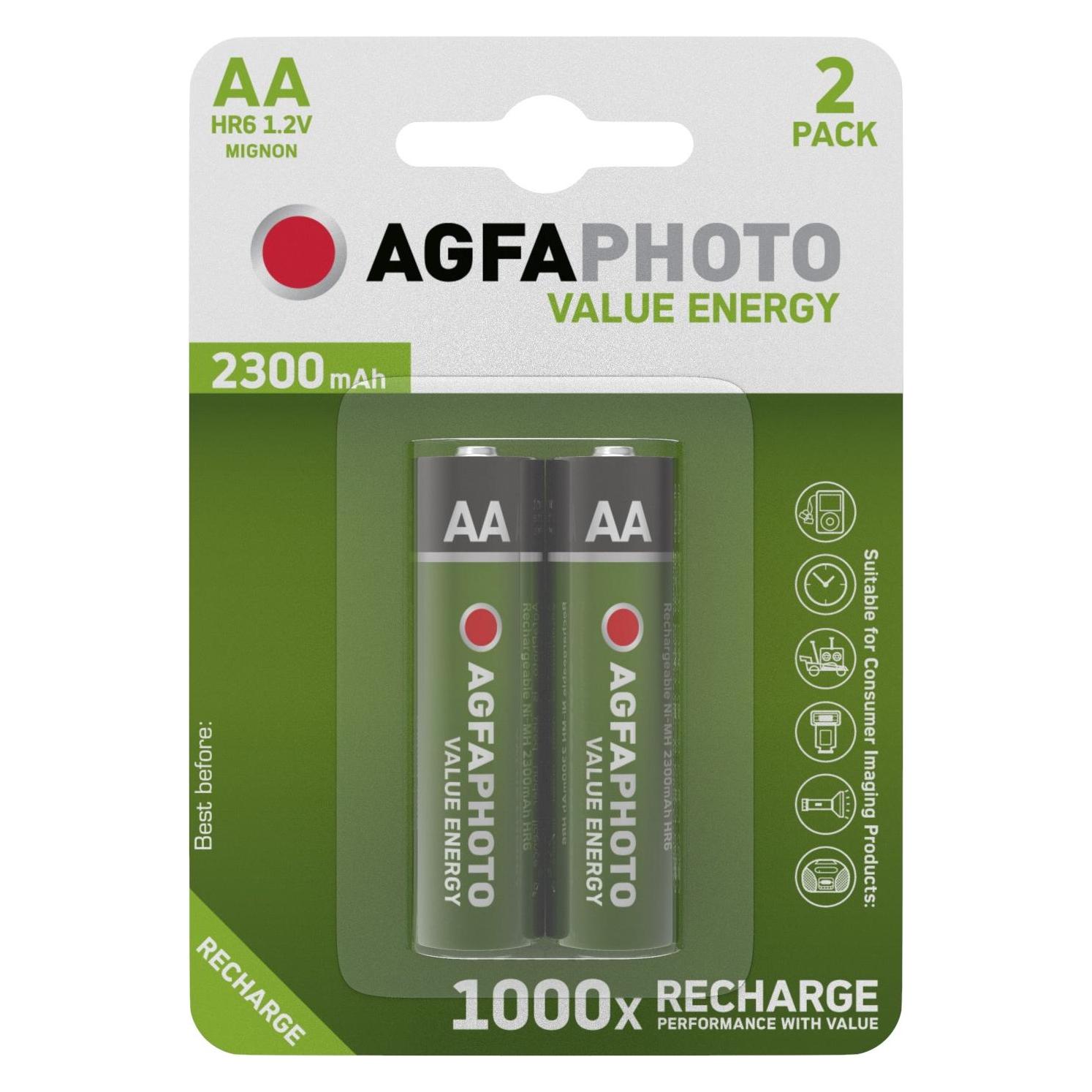 Agfaphoto Accu HR6 2300 (2 Stk., AA, 2300 mAh) (HR6 Accu2)