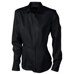JAMES & NICHOLSON Bluse langarm black Gr. L