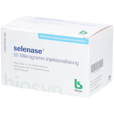 Selenase 50 Mikrogramm Injektionslösung 50x1 ml