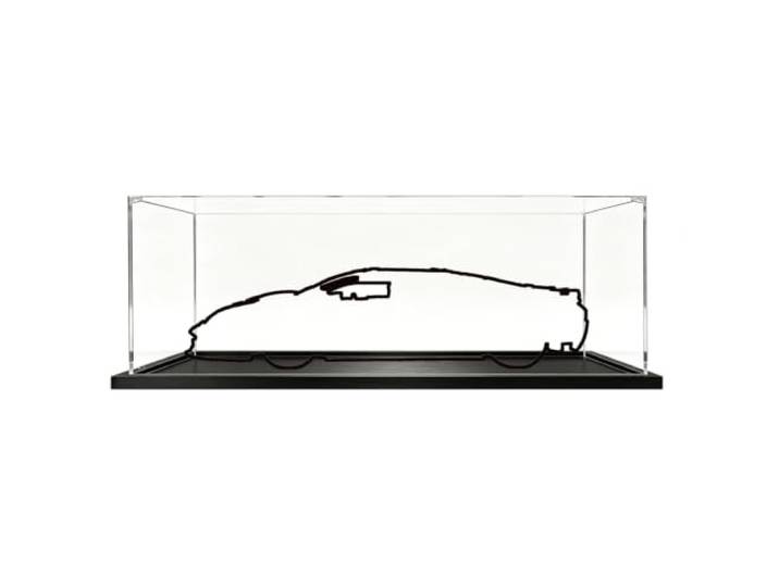 Staubdichte, transparente Acryl-Vitrine für Lego 42214 Rennwagen, nur Box (3 mm)