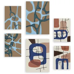 POSTER Set Mit 6 Mollify Striche A3 & A4 Rahmenlos