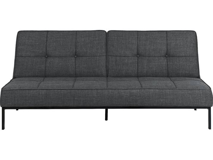 Schlafsofa Perugia, grau, mit umklappbarer und teilbarer Rückenlehne, 95x87x95 cm