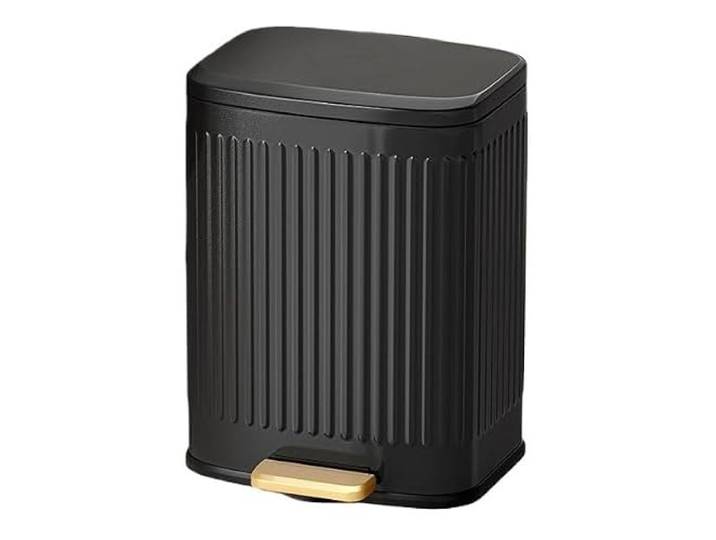 9bbhfJw4R Haushaltsmülleimer Mülleimer, Herausnehmbarer Inneneimer Und Fußpedal(Schwarz,13L)