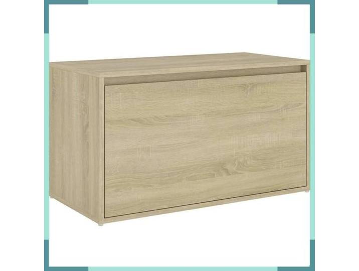 FHE Banc d'entrée sonoma - Bois d'ingénierie - Rangement - Couloir - Chêne - 80x40x45 cm