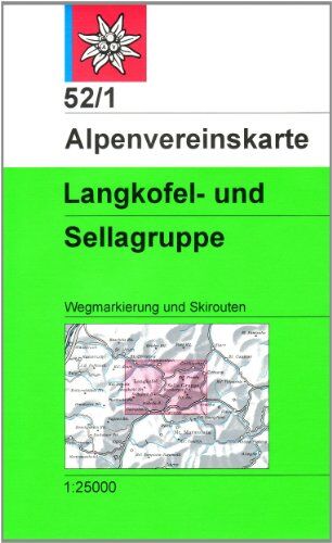 Österreichischer Alpenverein - DAV Alpenvereinskarte 52/1 Langkofel-Sella-Gruppe 1 : 25 000 Wegmarkierung und Skirouten: Topographische Karte - Preis vom 12.10.2026 11:37:12 h