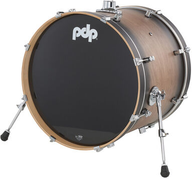 DW "PDP 22"x18" Concept Maple" Satin Charcoal Burst