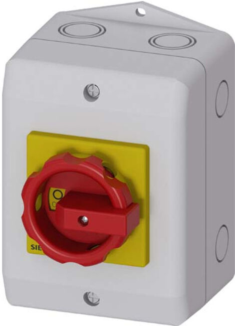 Siemens Interrupteur principal/d’arrêt d’urgence numérique ind. 3p. 32A 11,5kW/400V 3LD2264-0TB53 (3LD22640TB53)
