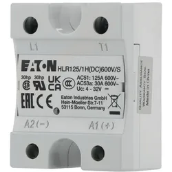 Eaton 360056 Halbleiterrelais, Hockey-Puck, 1-phasig, 125 A, 42 - 660 V, DC, hohe Absicherung HLR125/1H(DC)600V/S