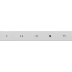 Siemens 8WH8120-7AA15 Bezeichnungsschild, front, mit L1, L2, L3, PE, N, vertikal 8WH81207AA15  - 50 Stück