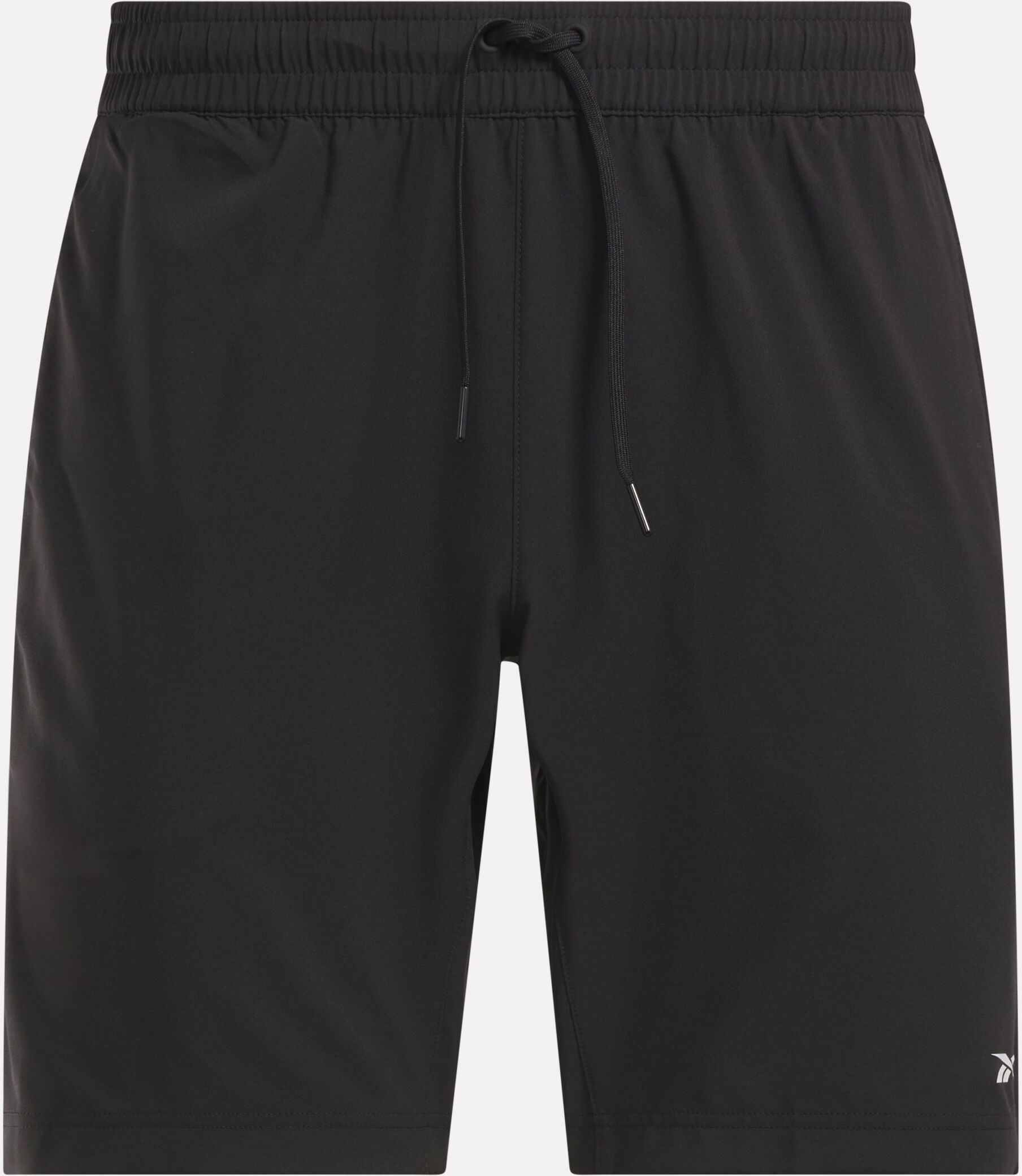 Trainingsshorts REEBOK "WOR WOVEN SHORT", Herren, Gr. 3XL, N-Gr, schwarz, Web, Obermaterial: 100% Polyester, unifarben, ca. Mitte Oberschenkel, Hosen Trainingsshorts, kurze Trainingsshorts, ca. Mitte Oberschenkel geschnitten schwarz 3XL, N-Gr