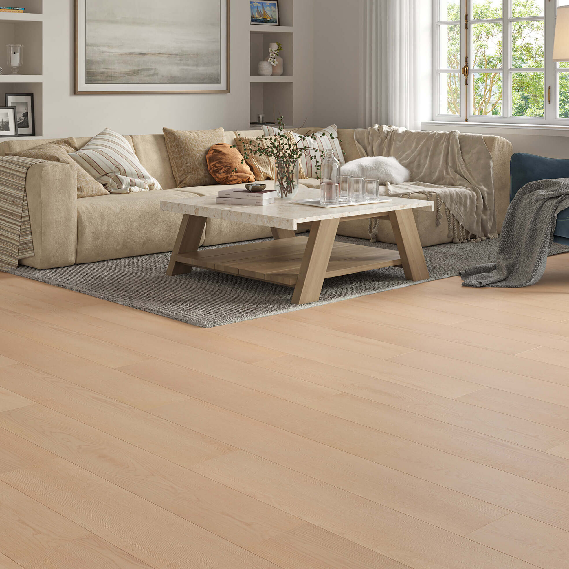 Luxury Flooring 62.99m² - Medium Vista 8mm Savannah Oak Laminate Flooring - Water Resistant