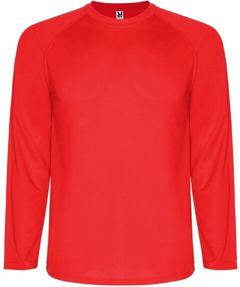 T-shirt technique personnalisable certifié UV Montecarlo L/S rouge S