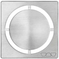 Schlüter Systems KERDI-DRAIN-STYLE Rost-Rahmen-Set mit Geruchsverschluss Design 7 Pure Edelstahl V4A EB - Edelstahl gebürstet