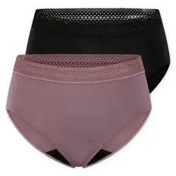 Schiesser 2P Care Retro Period Pants Mixed Baumwolle 36 Damen