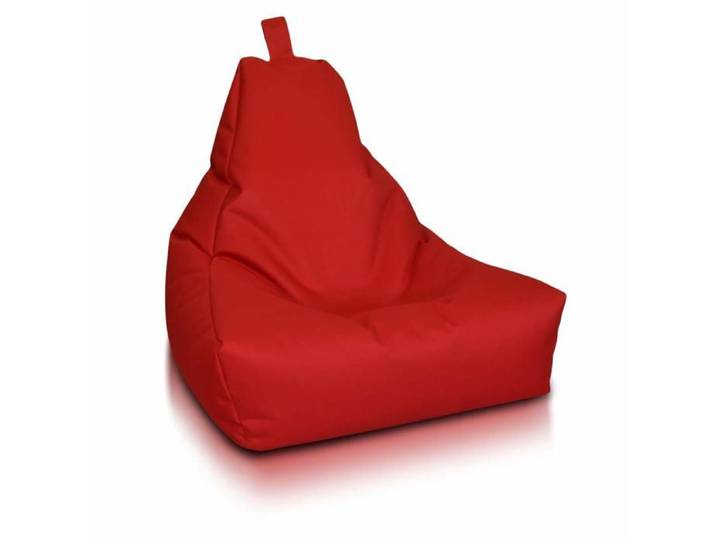Keiko M pouf fauteuil extérieur imperméable poignée fauteuil relax salon décoration maison rouge Ecopuf