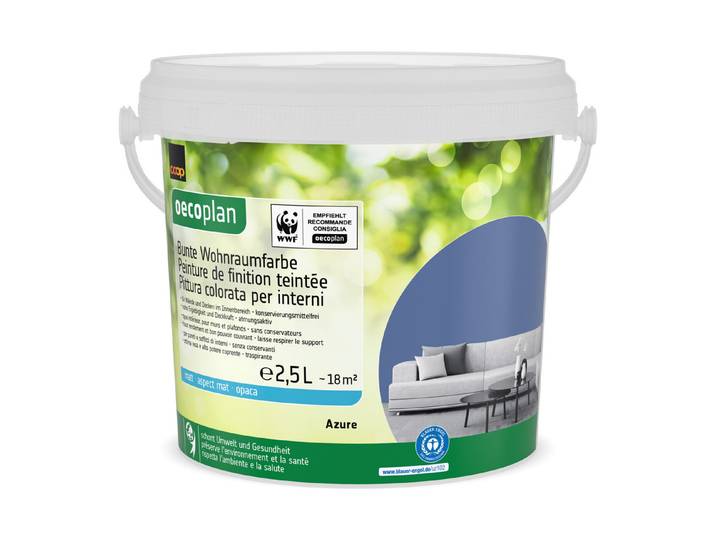 Bunte Wohnraumfarbe Azure 2.5L