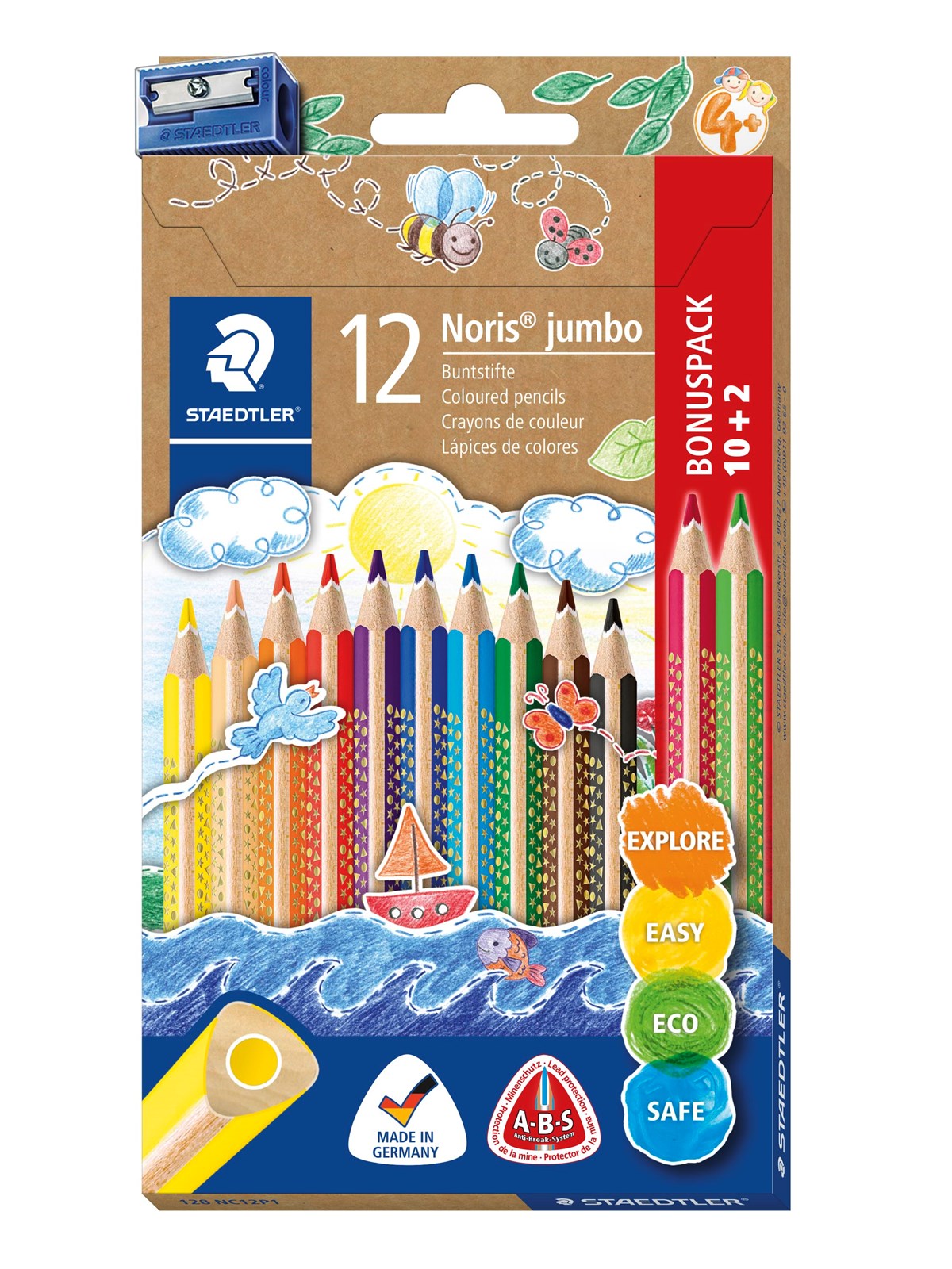 Staedtler Buntstift Noris jumbo 10+2 FSC 100%