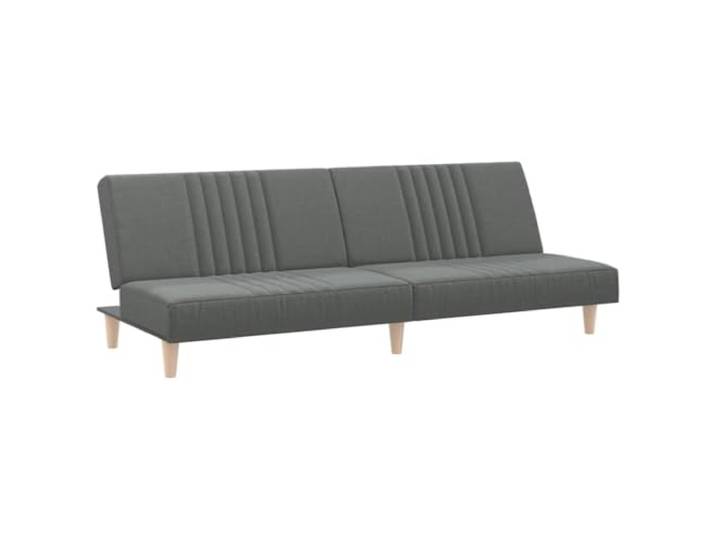 GHVBNMF Schlafsofa Dunkelgrau Stoff Bettsofa Verstellbare Rückenlehne Klappbares Bettsofa fürs Wohnzimmer und Gästezimmer, verstellbare Liegefunktion aus atmungsaktivem Polyestergewebe.