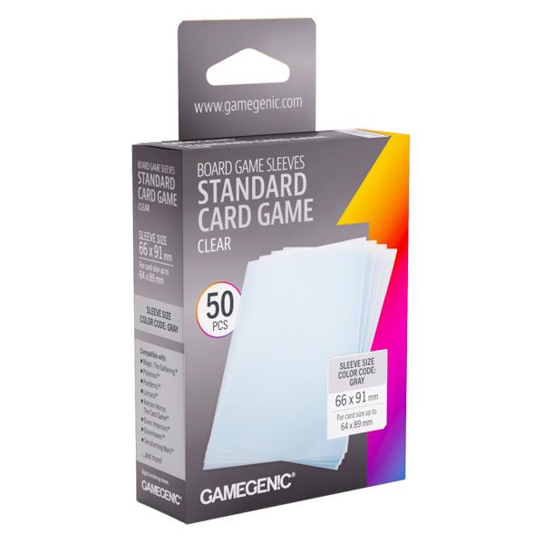 Gamegenic : Board Game Sleeves - Standard (66x91 mm) - Clear - 50 sztuk (2027283)