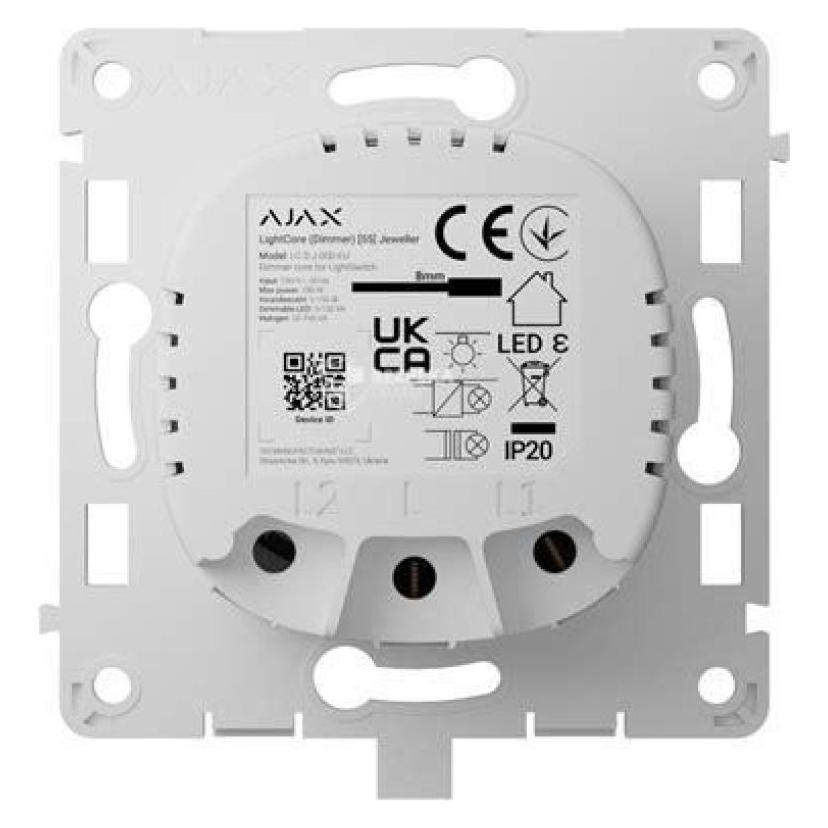 Ajax LightCore Dimmer vertikal (weiss) (91249.255.WH1)