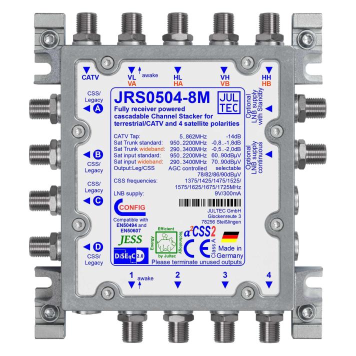 Jultec GmbH Einkabelumsetzer JRS0504-8M 5 auf 4/8UB (Antennenkabel) (JRS0504-8M)