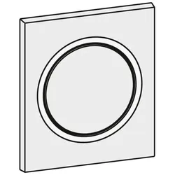 Mepa Frontplatte Urinal-Druck-, spüler MEPAzero, chrom-glanz, 590258 590258