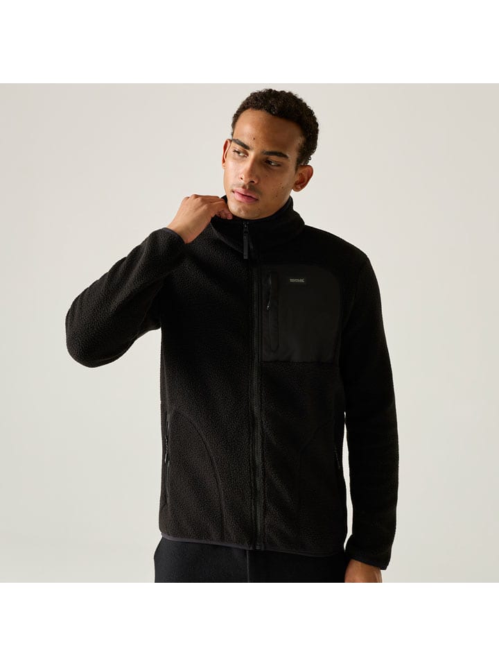 Regatta Fleecejacke "Frankie Borg" in Schwarz - XL