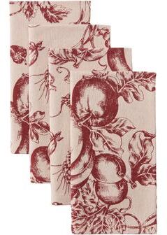 "Lenox Pumpkin Toile Napkins, Set of 4, Spice - 19""W x 19""L - 19""W x 19""L"