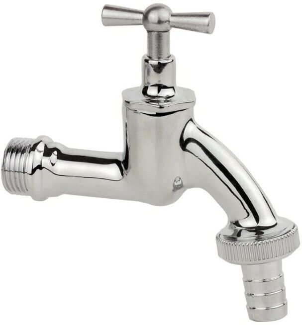 KIRCHHOFF MS Robinet de sortie à bouton, chrome, 1/2