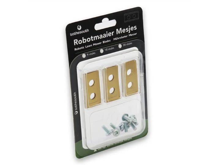 To the South® Robotmaaier mesjes titanium geschikt voor Ferrex R800 Smart (Aldi Robotmaaier) - 90 stuks