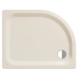 Kaldewei Zirkon Duschwanne 455500013231 90x75x3,5cm, Perl-Effekt, pergamon
