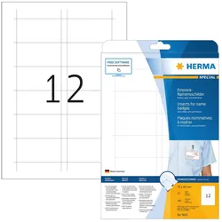 Herma, Informationsschild, Einsteck-Namensschilder