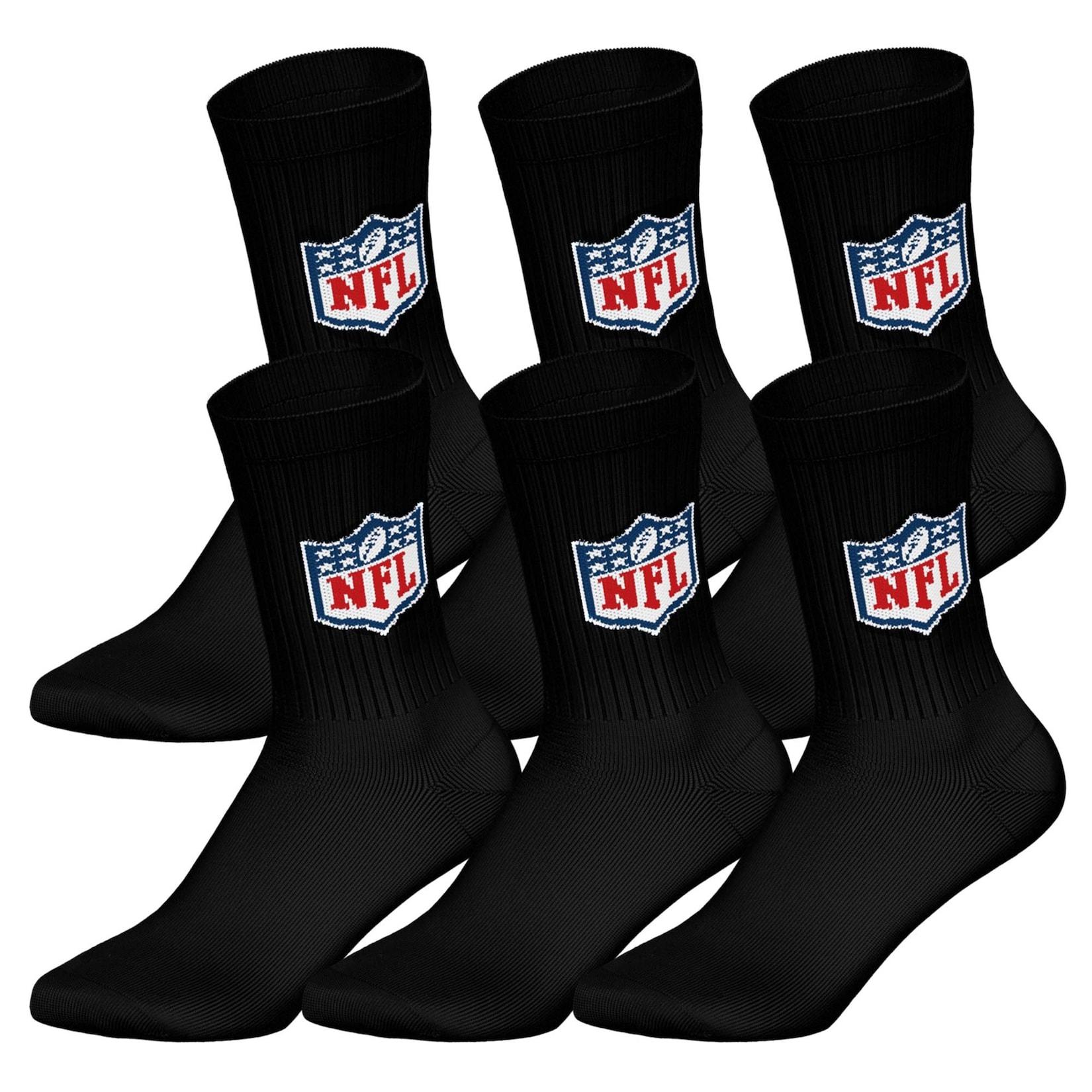 NFL SHIELD 6Pack Crew Socks Unisex Socken