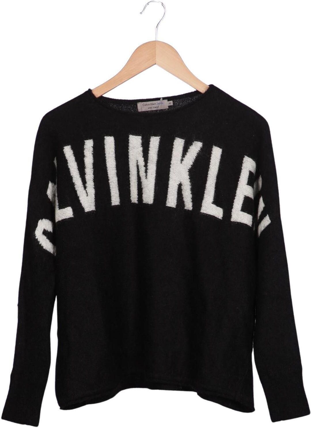 Calvin Klein Jeans Damen Pullover, Schwarz, Gr. XS, Synthetik / Wolle / Mohair - Second Hand