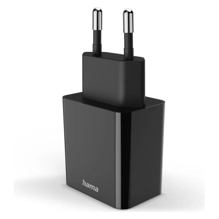 Hama Schnellladegerät, USB-C, PD, 20 W, Schwarz (20 W, 1 Port) (00201959)