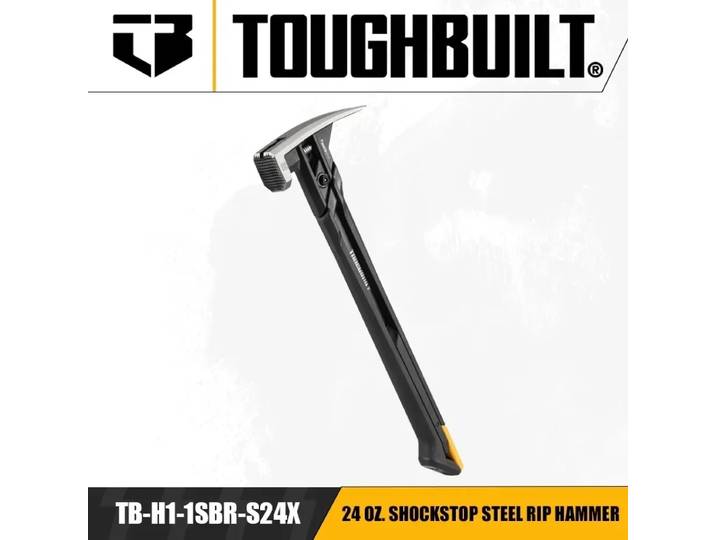 TOUGHBUILT 20 oz 24 onces marteau à fissures en acier Shockstop TB-H1-1SBR-S20X/TB-H1-1SBR-S24X, outil manuel de fraisage
