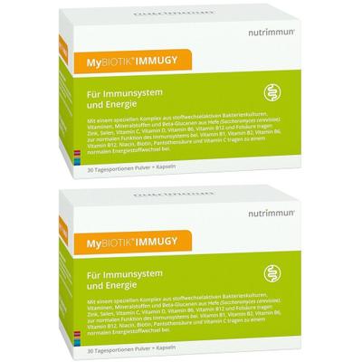 Mybiotik Immugy Kombipackung 30x2 g+60 Kapseln 2x 2x30 St