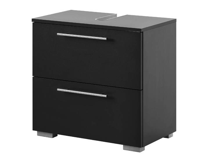 Meuble sous lavabo Carlos 60cm Noir/Anthracite
