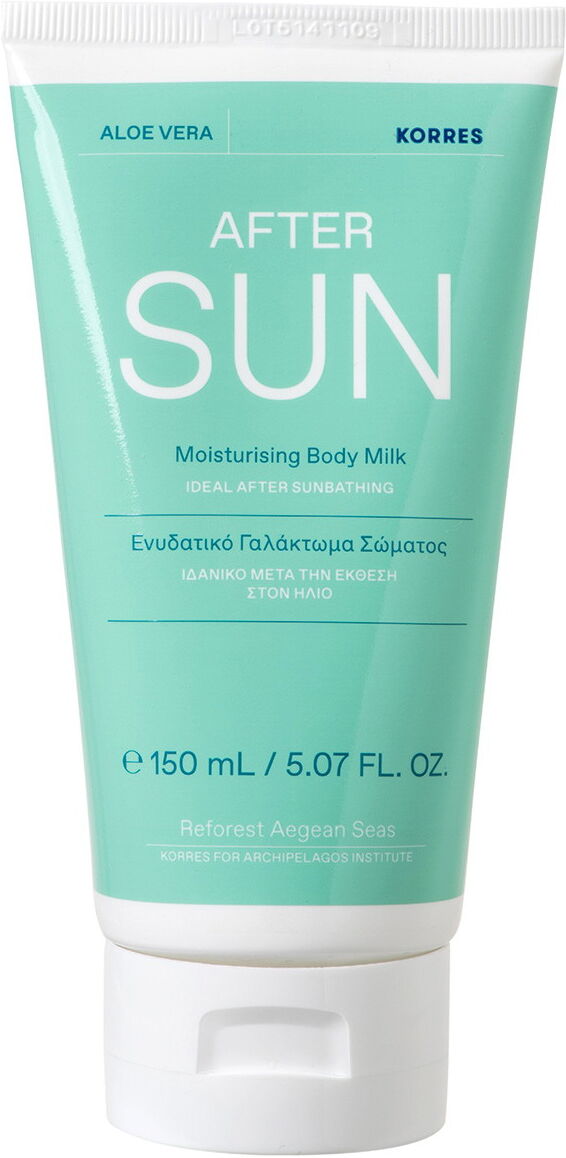 150ml KORRES Aloe Vera After Sun Moisturizing Body Milk