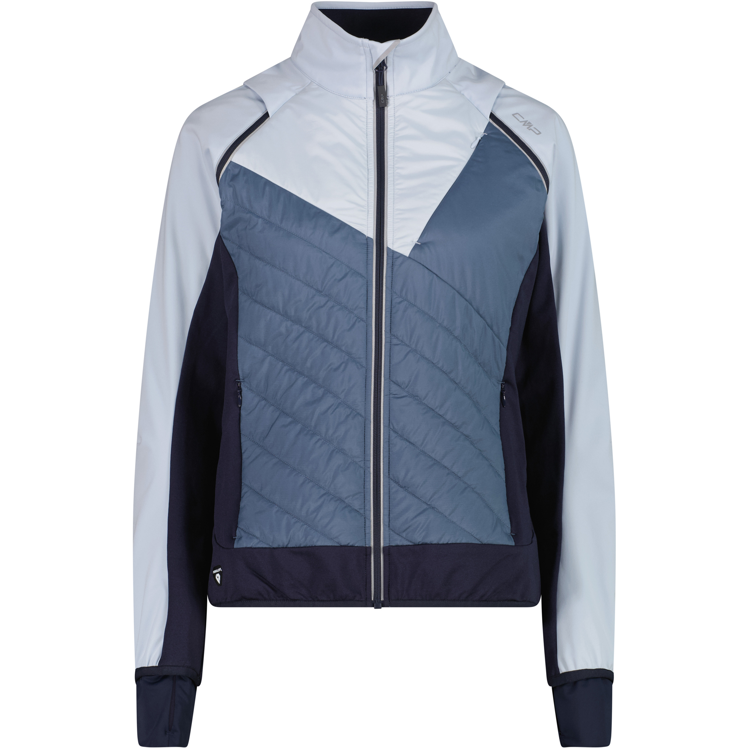 CMP Softshell Damen Isolationsjacke blau Größe S Trekking Elastisch Wasserabweisend