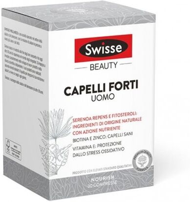 Swisse Capelli Forti Uomo Integratore Capelli 30 Compresse