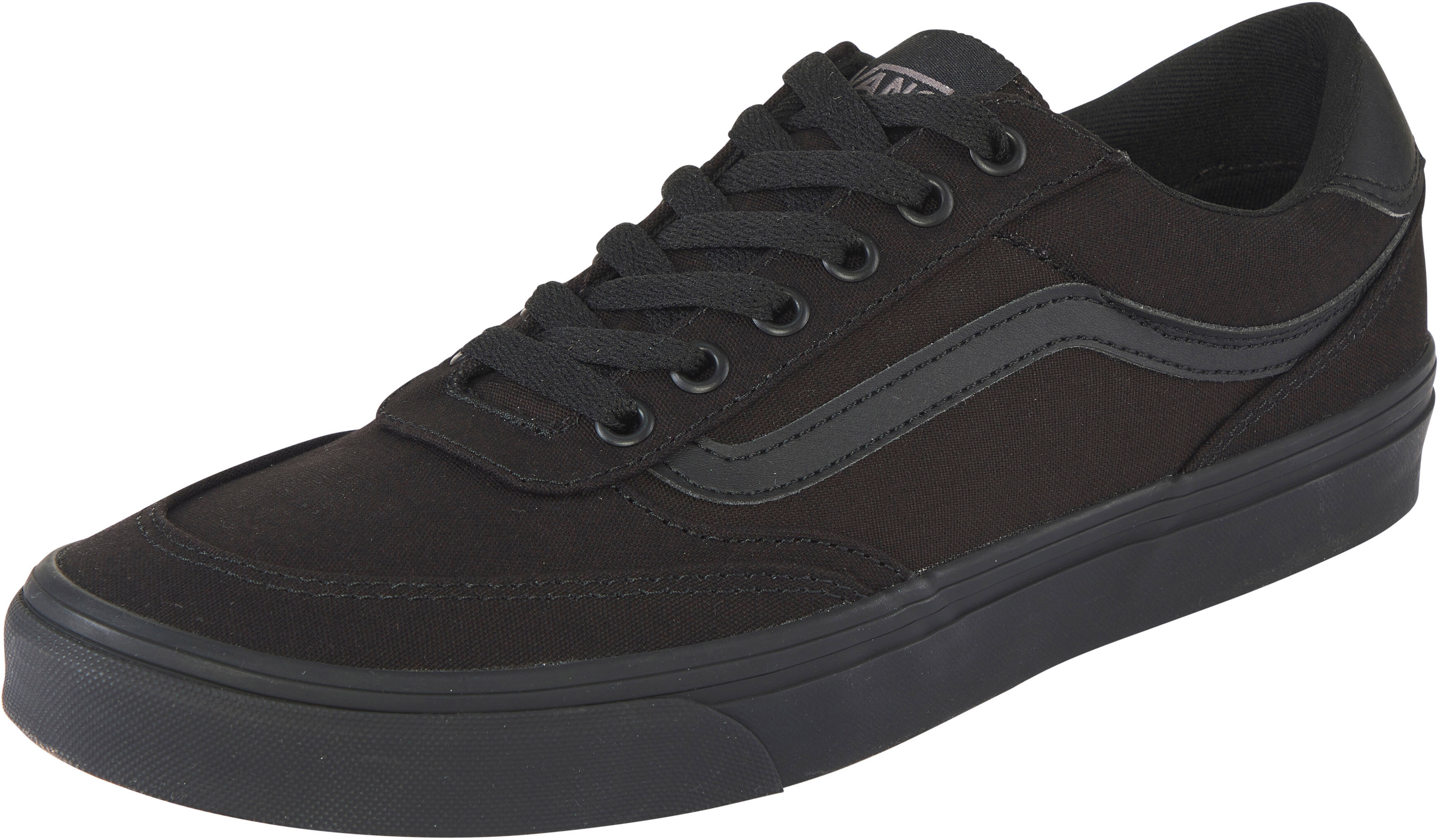 Sneaker VANS "BROOKLYN LS", Herren, Gr. 40, schwarz (schwarz, schwarz), Synthetik, Textil, Schuhe Sneaker schwarz, schwarz 40