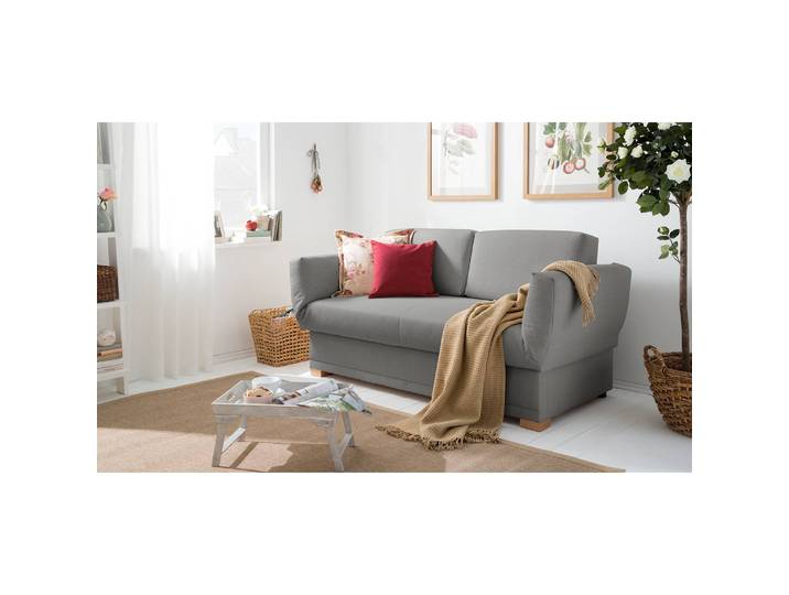 Schlafsofa Gardner II Grau/Grau Webstoff 176 x 84 x 86cm Modern